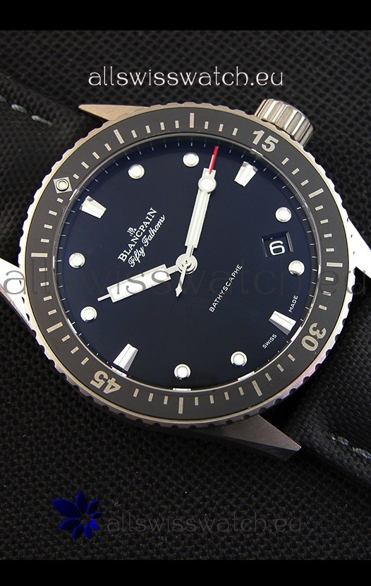 IMG_9081 Blancpain Fifty Fathoms BATHYSCAPHE Titanium Edition 1:1 Replica 8