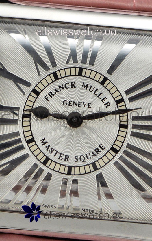 IMG_9081 Franck Muller Master Square Ladies Pink Strap 1:1 Mirror Replica 8