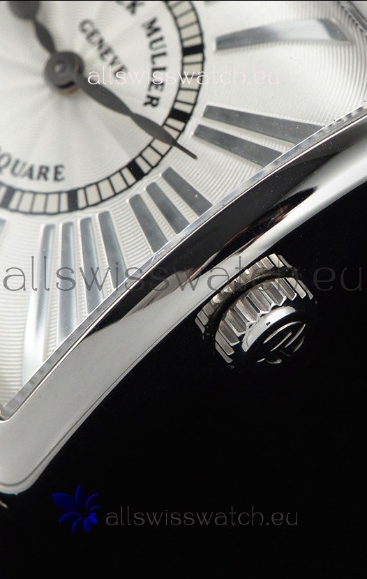 IMG_9081 Franck Muller Master Square Ladies Black Strap 1:1 Mirror Replica 8