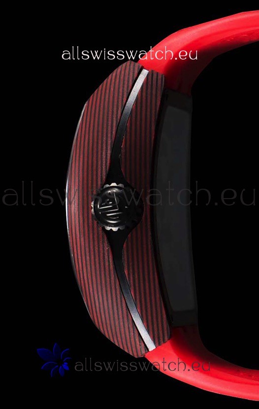 IMG_9081 Franck Muller Vanguard Skeleton Tourbillon Red Carbon Replica 8