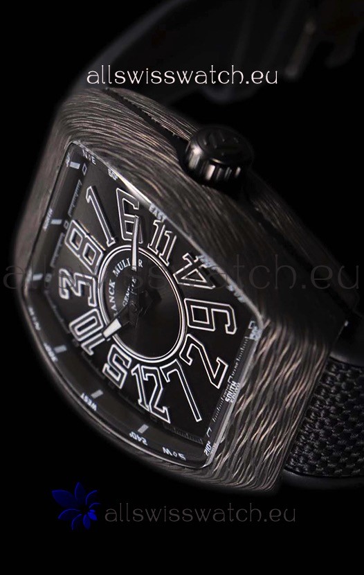 IMG_9081 Franck Muller Vanguard Carbon Casing Black Indexes Replica 8