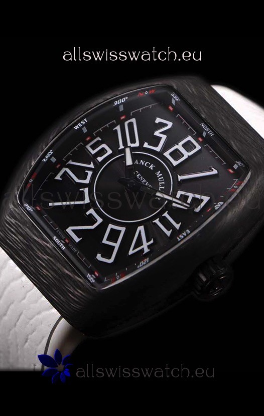 IMG_9081 Franck Muller Vanguard Carbon Casing Black Indexes Replica 8