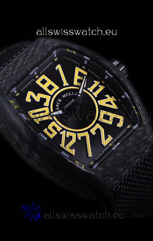 IMG_9081 Franck Muller Vanguard Carbon Casing Black Indexes Replica 8