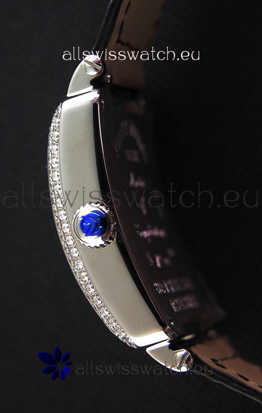 IMG_9081 Franck Muller Master of Sqaure Ladies Quartz in Steel Case Replica 8