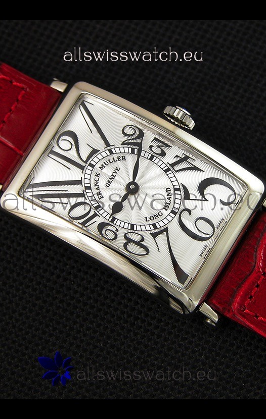 IMG_9081 Franck Muller Long Island Ladies in Quartz Movement Red Strap Replica 8