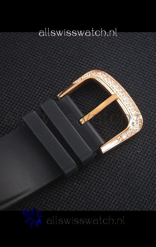 IMG_9081 Franck Muller Conquistador King Automatic in Pink Gold with Nylon Strap Replica 8