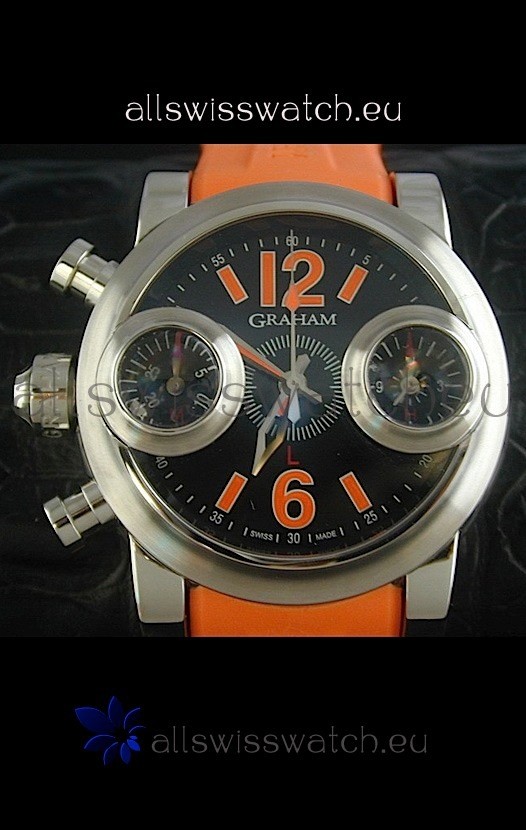 IMG_9081 Graham Chronograph Swordfishin Orange Strap Replica 8