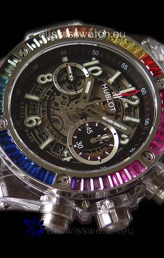 IMG_9081 Hublot Big Bang UNICO Sapphire Rainbow Replica 8