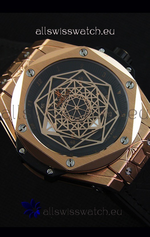 IMG_9081 Hublot Big Bang Sang Bleu 45MM Rose Gold Replica 8