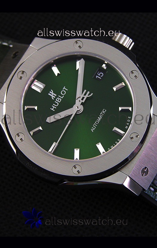 IMG_9081 Hublot Big Bang Classic Fusion 38MM 1:1 Mirror Green Dial Replica 8