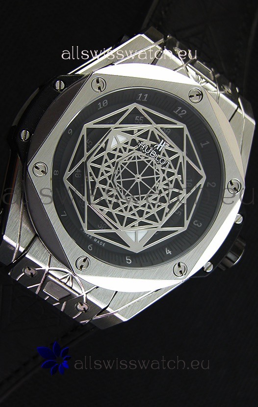 IMG_9081 Hublot Big Bang Sang Bleu 45MM Stainless Steel Replica 8