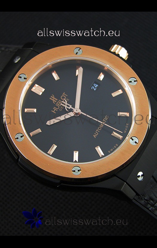 IMG_9081 Hublot Classic Fusion Ceramic King Gold Black Dial- 1:1 Mirror Replica 8