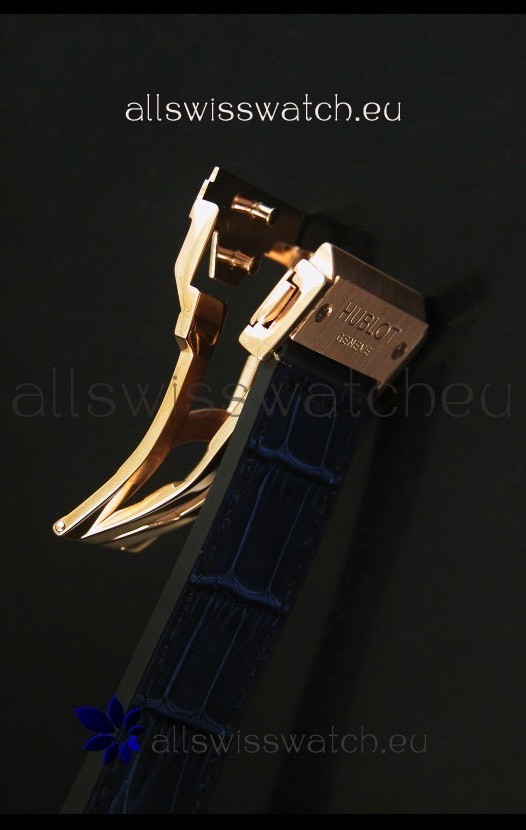 IMG_9081 Hublot Big Bang King Rose Gold Skeleton Dial Quartz 45MM Replica 8