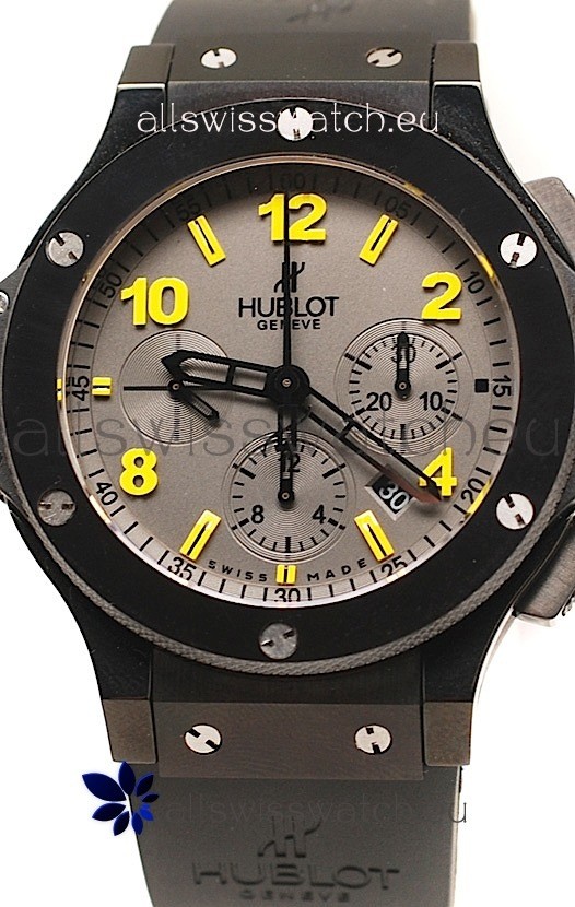 IMG_9081 The Limited Edition Hublot Selfridges X Big Bang Chronograph 100th Anniversary Ceramic - 1:1 Mirror Replica 8