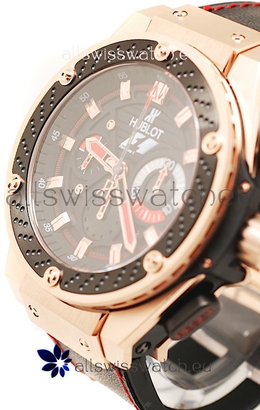 IMG_9081 Hublot F1 King Power Zirconium Chronograph Limited Edition in Pink Gold Replica 8