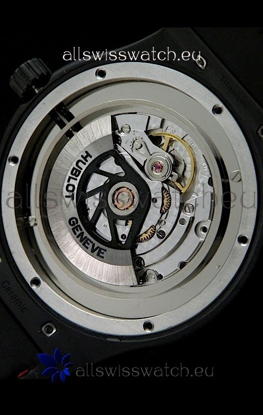 IMG_9081 Hublot Big Bang Classic Fusion Ceramic Case in Green Strap Replica 8