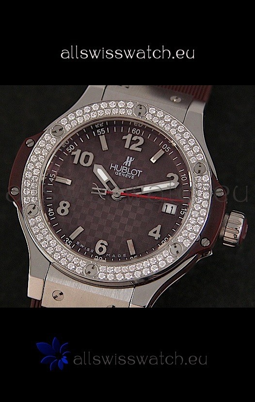 IMG_9081 Hublot Big Bang King Quartz in Checkered Brown Dial Replica 8