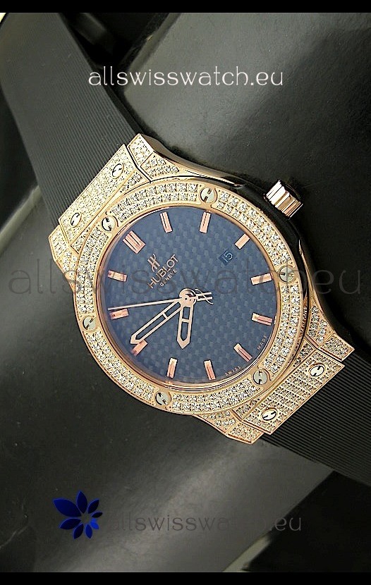 IMG_9081 Hublot Big Bang Classic Fusion in Diamonds Embedded Case Replica 8