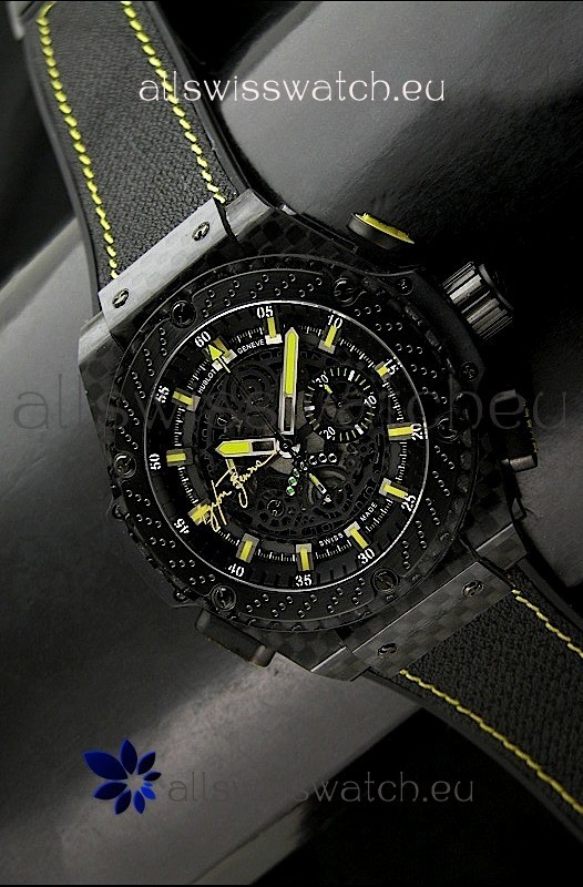 IMG_9081 Hublot Big Bang Ayrton Senna Full Carbon Casing Replica 8
