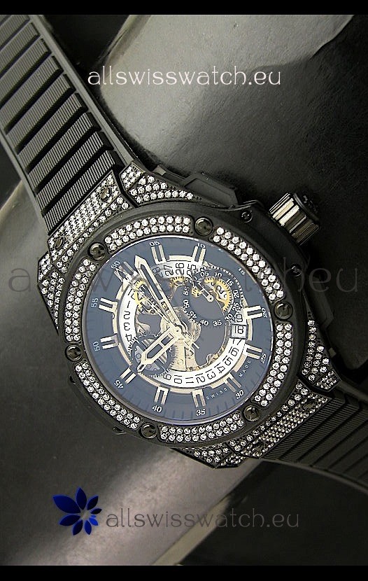 Hublot Big Bang King Power PVD Casing with Diamonds Replica 8