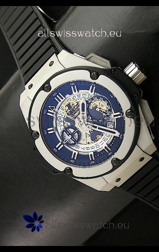 IMG_9081 Hublot Big Bang King Power Skeleton in Brushed Steel Replica 8