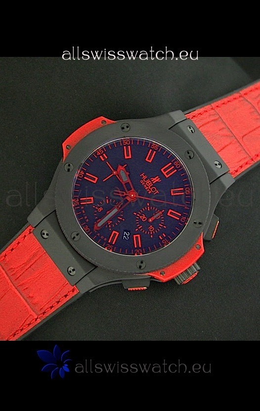 IMG_9081 Hublot Big Bang Ceramic Sandblasted Matte in Red - 1:1 Mirror Replica 8