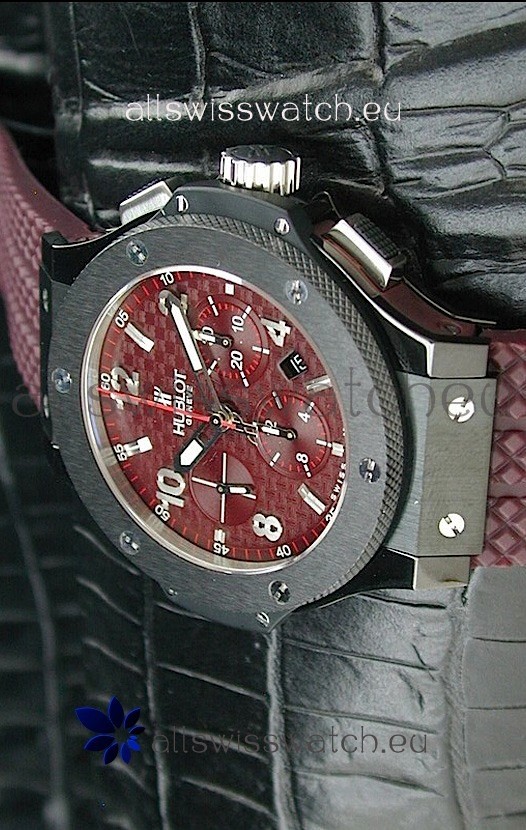 IMG_9081 Hublot Big BangRed Checkered Dial Replica 8