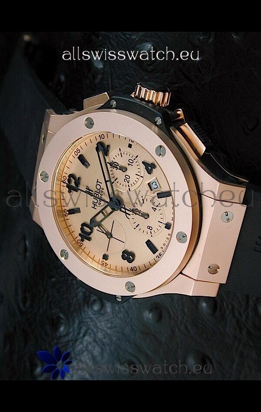 IMG_9081 Hublot Big Bang Matte Limited Edition Pink Gold Case Replica 8