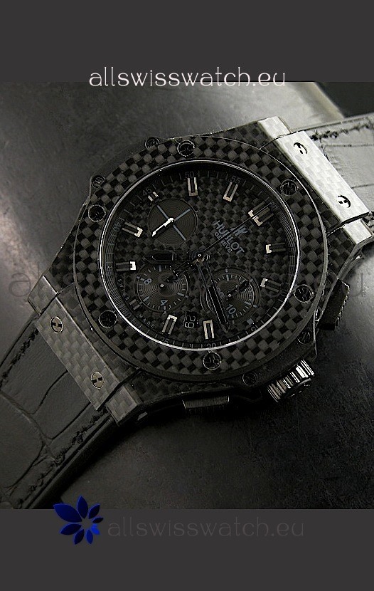 IMG_9081 Hublotin Black Fibre Carbon Dial Replica 8