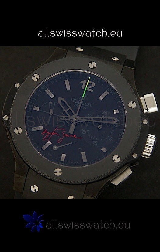 IMG_9081 Hublot Big Bang Ayrton Senna Ceramic Case Replica 8