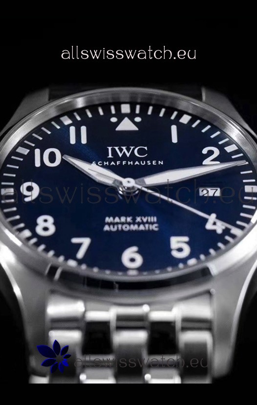 IMG_9081 IWC MARK XVIII Le Petit Prince Edition in 904L Steel Blue Dial 40MM - 1:1 Mirror Replica 8