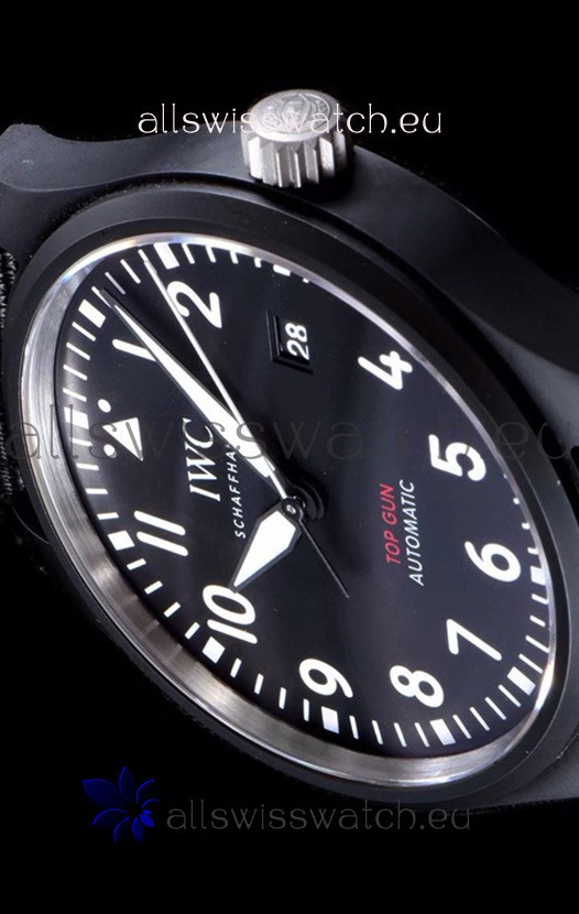 IMG_9081 IWC Pilot's Automatic Top Gun 1:1 Mirror in Ceramic Case Replica 8