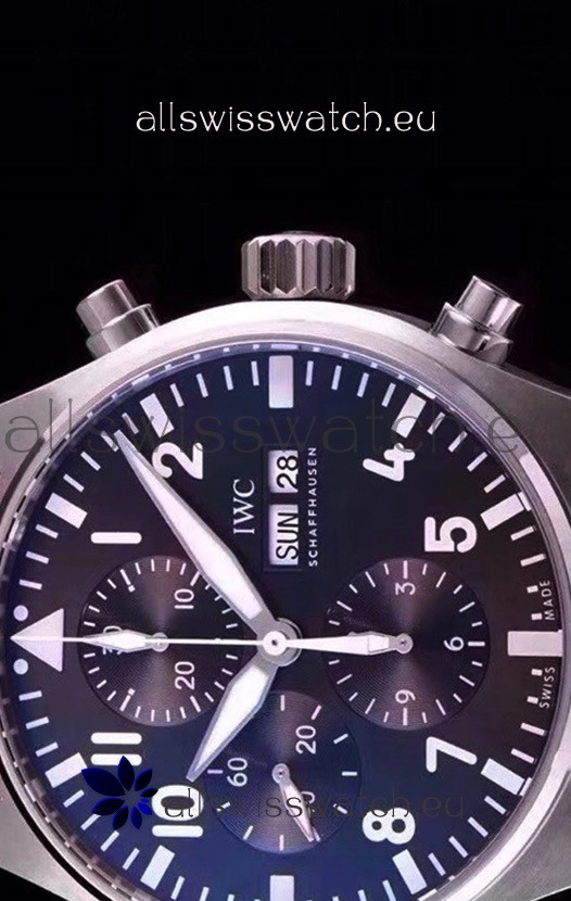 IMG_9081 IWC Pilot's Chronograph IW377713 Antoine De Saint Exupéry 904L Steel 1:1 Mirror Replica 8