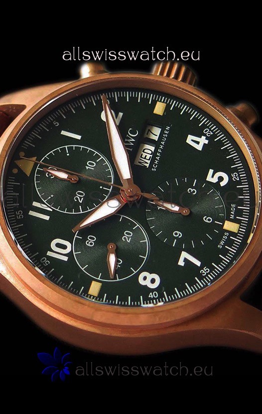 IWC Pilot's Chronograph Spitfire Broze Case - 1:1 Mirror Replica 8