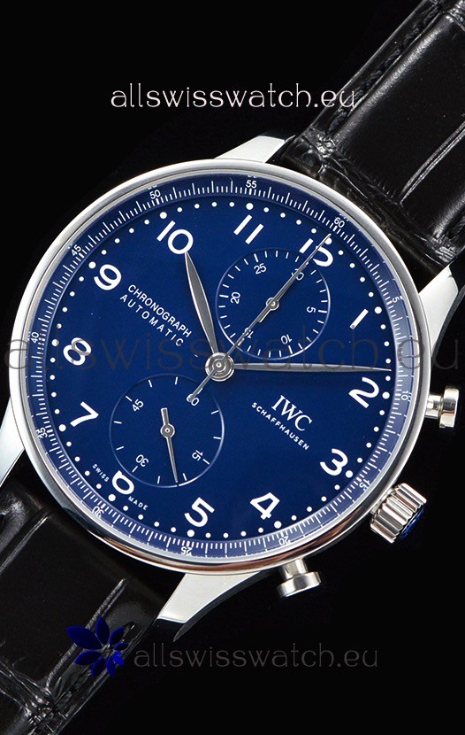 IMG_9081 IWC Portuguese Chronograph Blue Dial 1:1 Mirror Replica 8