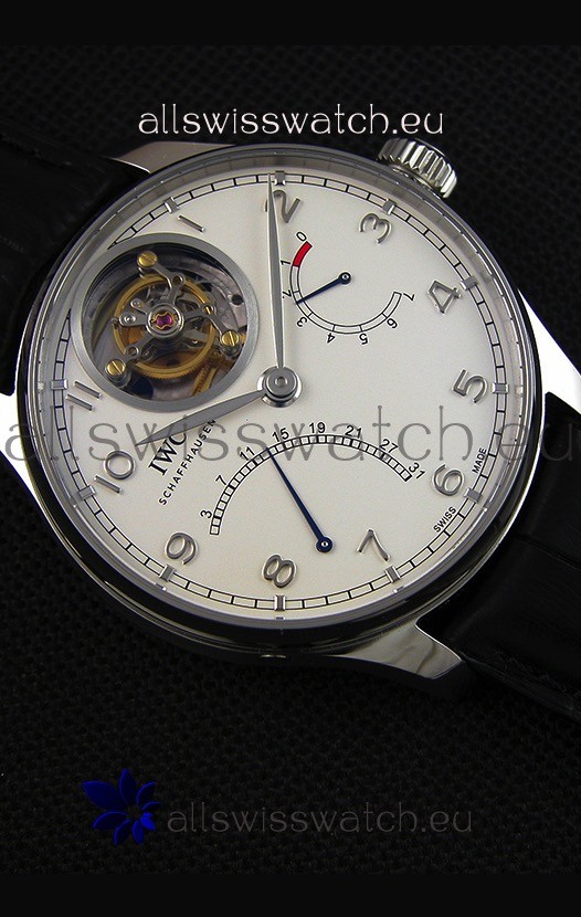 IMG_9081 IWC Portugieser Tourbillon Mystere Retrograde IW504601 White Dial UPDATED 2019 Version Replica 8