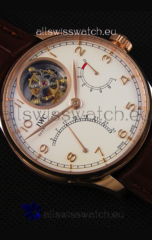 IMG_9081 IWC Portugieser Tourbillon Mystere Retrograde IW504402 Pink Gold UPDATED 2019 Version Replica 8