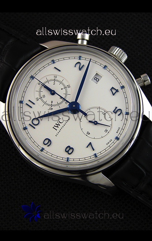 IMG_9081 IWC Portugieser Chronograph Classic IW390302 White Dial Replica 8