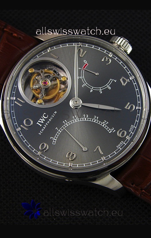 IWC Portugieser Tourbillon Mystere Retrograde Silver Dial UPDATED 2019 Version  Replica 8