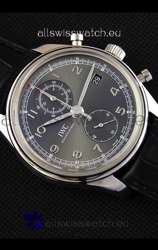 IMG_9081 IWC Portugieser Chronograph Classic IW390302 Grey Dial Replica 8