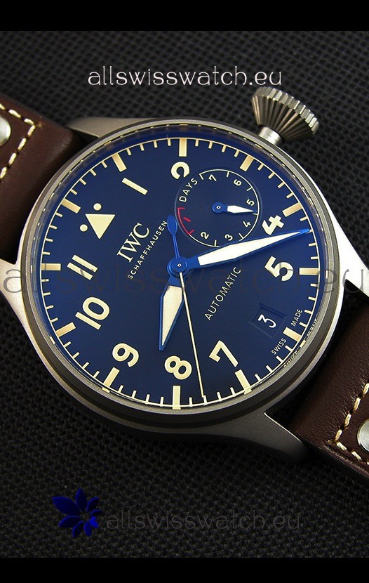 IMG_9081 IWC Big Pilot's IW501004 Heritage Titanium - Functional Power Reserve 1:1 Mirror Replica 8