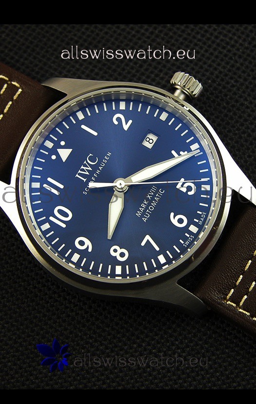 IMG_9081 IWC Pilot's MARK XVIII IW327010 Steel Blue Dial Le Petit Prince1:1 Mirror Edition Replica 8