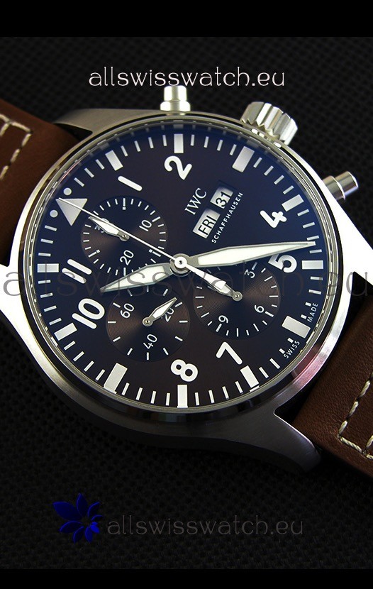 IMG_9081 IWC Pilot's Chronograph IW377713 Antoine De Saint Exupéry1:1 Mirror Replica 8