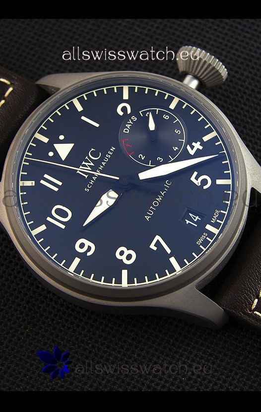 IMG_9081 IWC Big Pilot's IW501004 Heritage Titanium - Functional Power Reserve 1:1 Mirror Replica 8