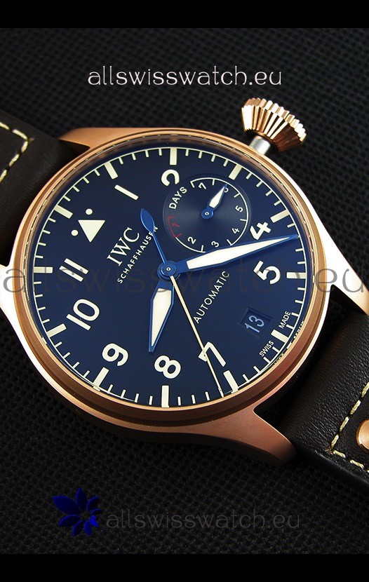 IMG_9081 IWC Big Pilot's IW501005 Heritage- Functional Power Reserve 1:1 Mirror Replica 8