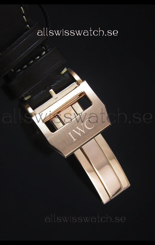 IMG_9081 IWC Big Pilot Rose Gold - Functional Power Reserve 1:1 Mirror Replica 8