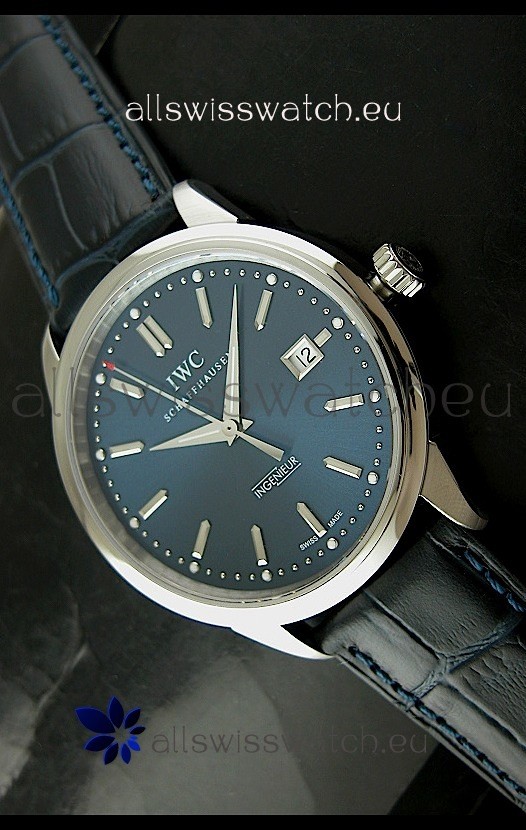 IWC Schaffhausen Ingenuier Vintage Automatic in Black Strap Replica 8