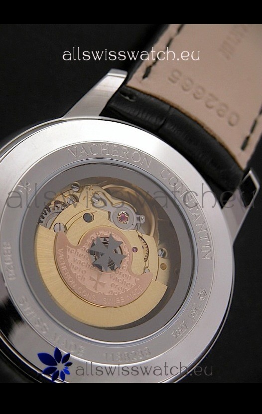 IMG_9081 Vacheron Constantin Geneve Automatic in White Dial Replica 8