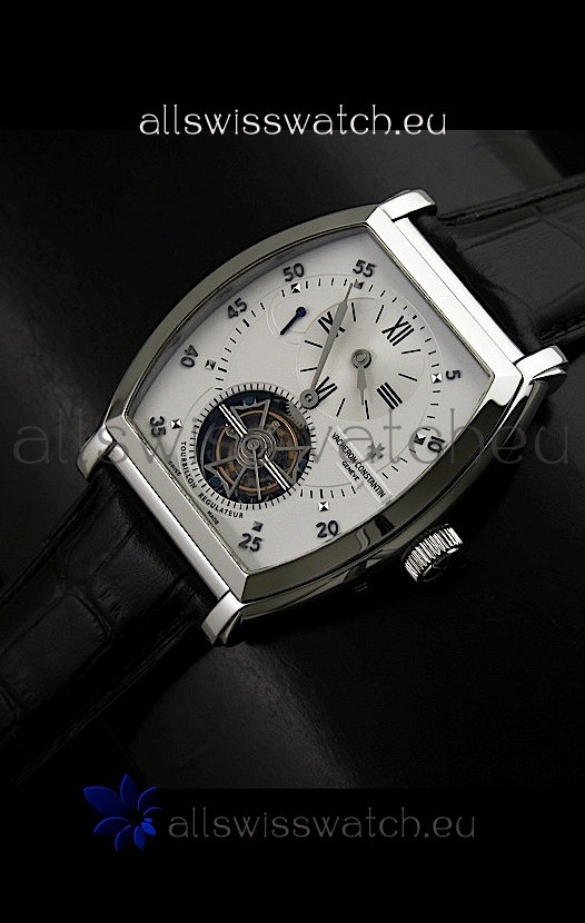 IMG_9081 Vacheron Constantin Power Reserve Tourbillon Swiss in Steel Replica 8