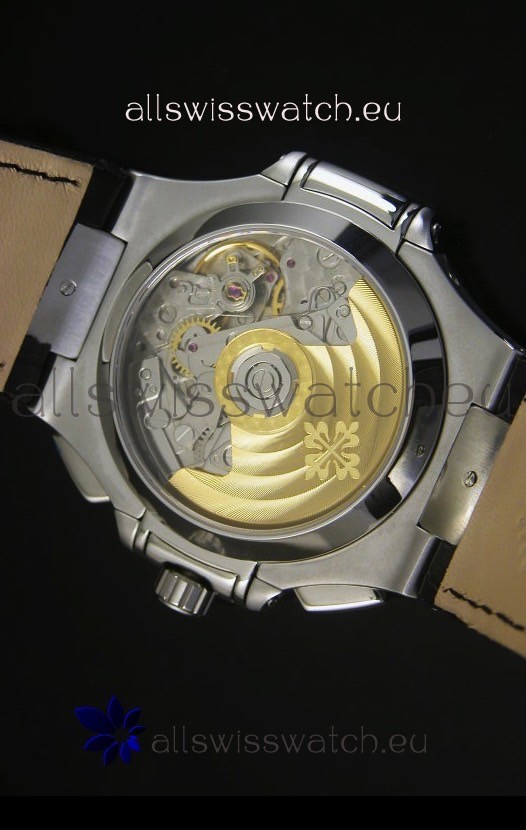 IMG_9081 Patek Philippe Nautilus 5980 Black Strap - 1:1 Ultimate Mirror Replica 8